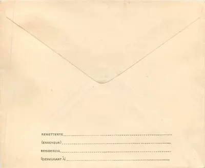 Carte postal brasileira — selo de 300 réis — editor Brazil Correio — Verso
