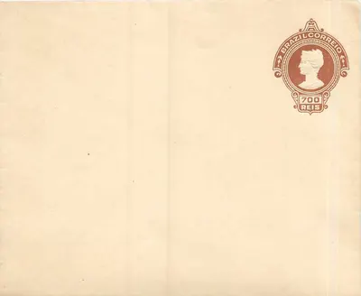 Carta postal brasileira — selo de 700 réis — editor desconhecido