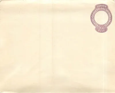 Carte postal brasileira — selo de 200 réis — editor Correio dos Estados Unidos do Brasil