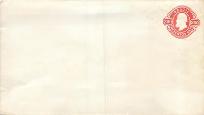 Carta postal brasileira — selo de 300 réis — editor não visível