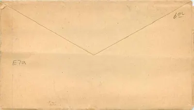 Carta postal brasileira — selos e carimbo postal — editor desconhecido — Verso