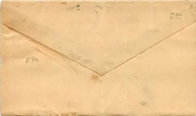 Carta postal portuguesa — selo de 10 réis e carimbo postal — editor desconhecido — Verso
