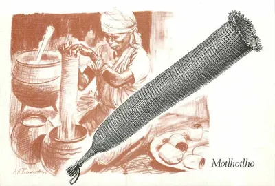 Motlhotlho — artesanato tradicional — editor não visível