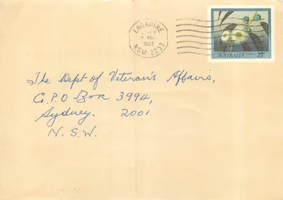 Blue Gum — emblema floral da Tasmaniana — Australia Post No: 052