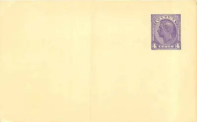 Canadá — selo de 4 centavos — editor não visível