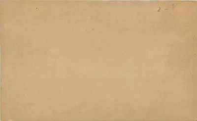 Kap der Guten Hoffnung — mit einem Penny-Stempel versehene Ansichtskarte — Verlag nicht sichtbar — Rückseite