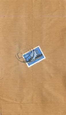 Carta postal chinesa — selo postal com carimbo — destinatário em Hong Kong