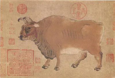 Boi — pintura antiga chinesa — editor desconhecido