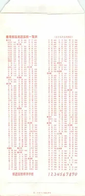 Carta postal chinesa — selo 250, editor 'China' — série 38 — Verso