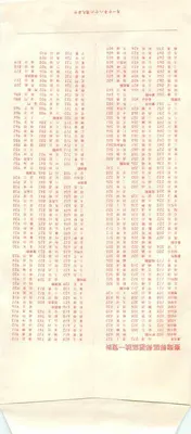 Carta postal chinesa — selo da República da China — editor não identificado, número de série não visível — Verso