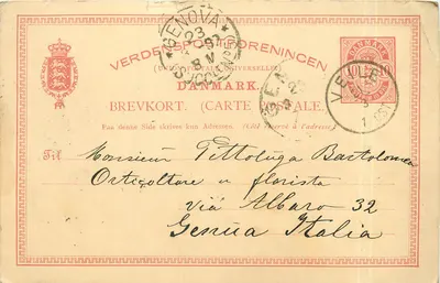 Postal Stationary Completo da Dinamarca 1892