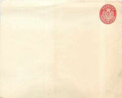 Carta postal virgem — Dinamarca — selo postal 10 øre