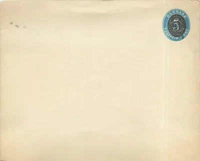 Carta postal virgem — Dinamarca — selo postal de 5 øre