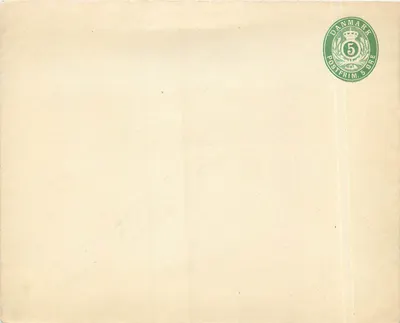 Dinamarca — selo postal 5 øre — editor Danmark Postfrem