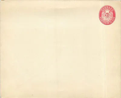 Carta postal virgem — Dinamarca — selo postal 10 øre