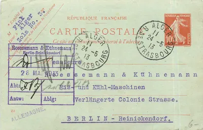 Argel — Carta postal datada de 24 de maio de 1913 — editor M. Pint em Argel, n° 3