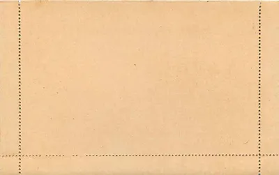 Carta-lettra — selo de 15 centavos azul — República Francesa — Verso
