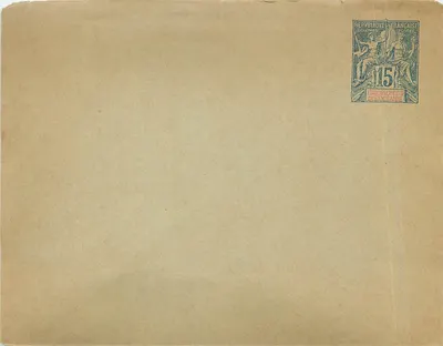 Estabelecimentos da Oceânia — selo postal de 15 centavos — República Francesa Colônias