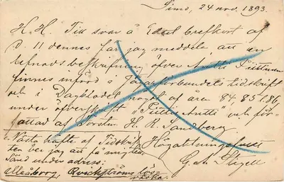 Finlândia — Carta postal multilíngue da União Postal Universal — editor desconhecido, número de série não visível — Verso