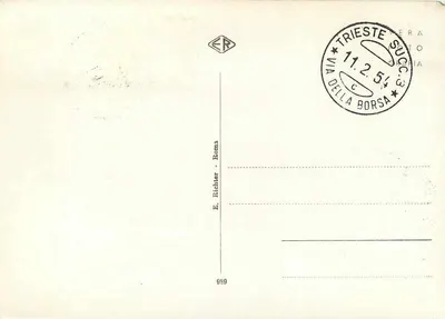 Roma - Palazzo del Laterano — anniversary of the Lateran Pacts — publisher ER, n° 999 — Back
