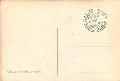Luca Signorelli — Italian Exhibition 1953 — Italian Republic — Back