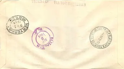 Trieste — Giornata di emissione Marco Polo 1954 — AMG FTT — Verso