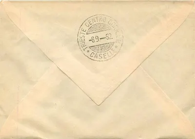 Trieste - Centre Postale - Timbre 500 Lire — Verso
