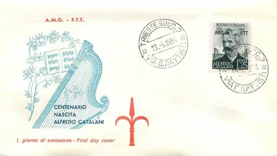 Trieste — Centenaire de la naissance d'Alfredo Catalani — A.M.G. - F.T.T. — 1er jour d'émission