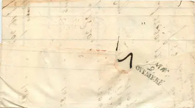Trieste — Verso de carta postal antiga — V. TRIEST. (editor) — Verso