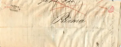 Parma — correspondência manuscrita — editor desconhecido