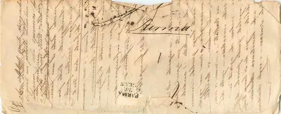 Parma — correspondência manuscrita — editor desconhecido — Verso