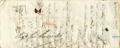 Parma — correspondência manuscrita — editor desconhecido