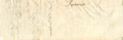 Paryż — grudzień 1837 — biuro pocztowe w Paryżu — Rewers