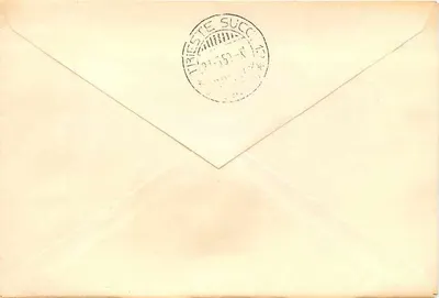 Festa da UNESCO em Florença — 5ª Conferência Geral — Selos italianos 1950 — Verso