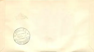 Sứ mệnh của Hồng y Massaia — Trieste Nam 1952 — Bưu thiếp ngày phát hành đầu tiên — Mặt sau