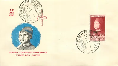 Portrait de Pietro Patronello — première émission italienne — First Day Cover