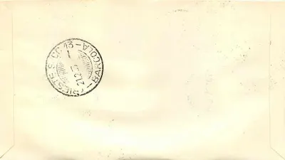 Portrait de Pietro Patronello — première émission italienne — First Day Cover — Verso
