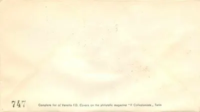 1000 Miglia — 1º dia de emissão em Trieste — A.M.C.F.T.T. n°178 — Verso