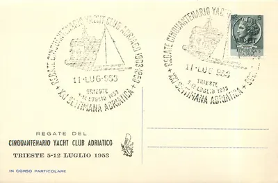 रेगेटा डेल किंक्वेंटेनारियो याच्ट क्लब एड्रिआटिको — ट्रिएस्टे — 1953
