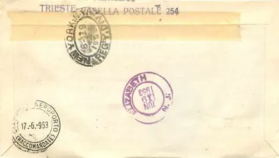 Trieste - Igreja de Barcola — Primeira data — Editor desconhecido, número de série não visível — Verso