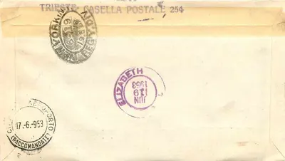 त्रिएस्टे - एक चर्च की दृश्य - पहला दिन - 16.6.1953 — पीछे
