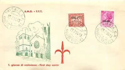 Igreja de Trieste — Primeira Dia de Emissão — A.M.G. - F.T.T.