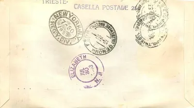 Exposition Agricole Rome 1953 — Première Journée d'Émission — Trieste, Italie — Verso