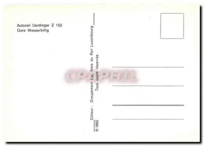 Autorail Uerdingen Z 153 — Estação Wasserbillig — Verso
