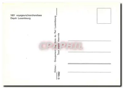 Lokomotiva 1601 — FL — Depósito Luxemburgo — Verso