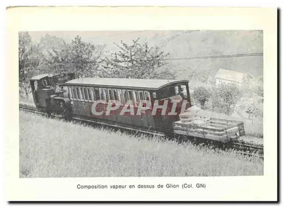Locomotiva a vapor « Glion » — construção SLM Winterthur — Col. SLM — Verso