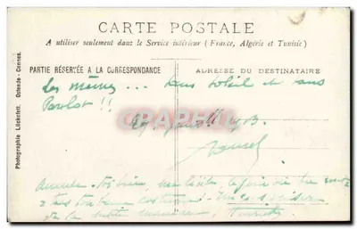 Passeio na promenade dos Ingleses — Cannes — Fotografia Ostende-Lückefett — Verso