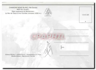 Chamonix Mont-Blanc — Trem do Montenvers e glaciar — Éditions REVALP — Verso