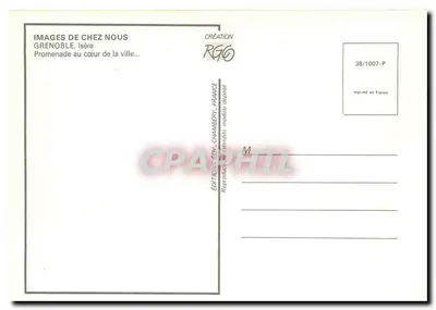 Grenoble — Spacer w centrum miasta — Wydawnictwo Fity-Chambery — Rewers
