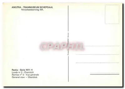 Remise n°2 — Tramways — Amutra - Trammuseum Scheppdaal — Verso